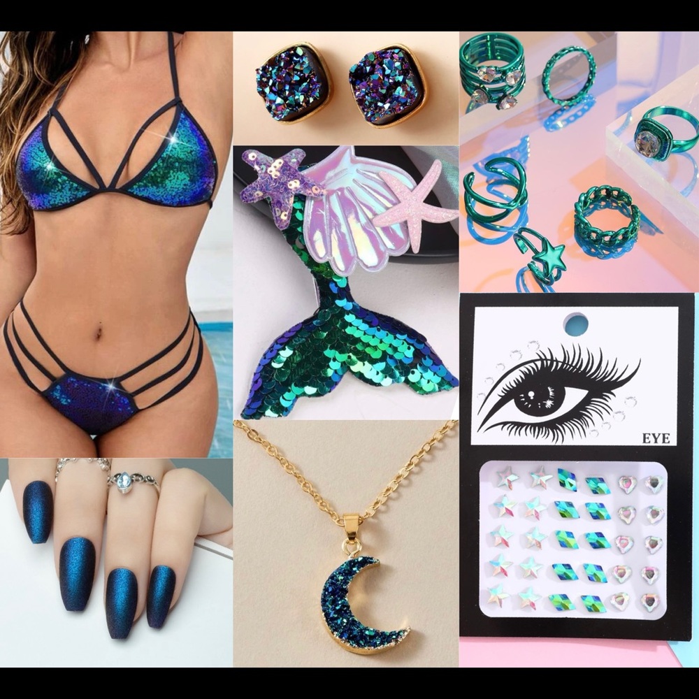 Druzy Mermaid Full Rave Outfit